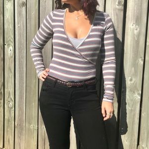 ‘Cape Juby’ striped leotard- size medium